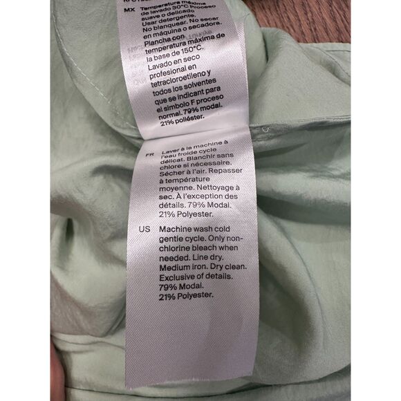 COS RACER-NECK MIDI DRESS BLACK GREEN SIZE 2 - Picture 10 of 10